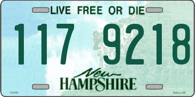 NH license plate 1179218
