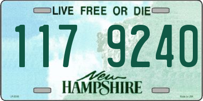 NH license plate 1179240