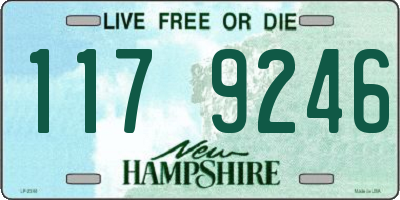 NH license plate 1179246