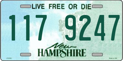 NH license plate 1179247