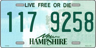 NH license plate 1179258