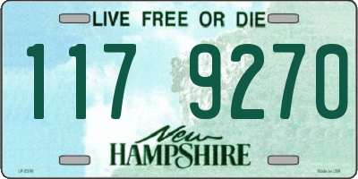 NH license plate 1179270