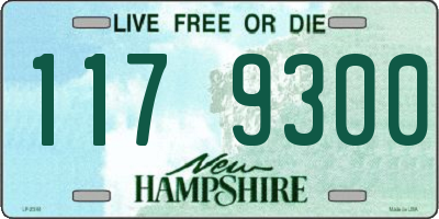 NH license plate 1179300