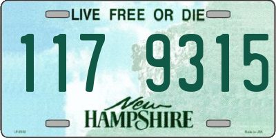 NH license plate 1179315