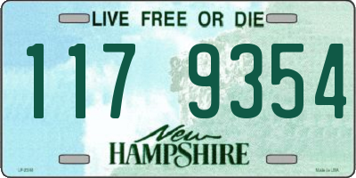 NH license plate 1179354