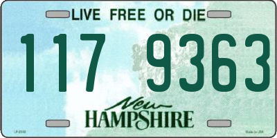 NH license plate 1179363
