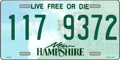 NH license plate 1179372