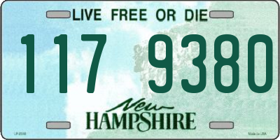 NH license plate 1179380