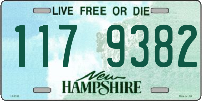 NH license plate 1179382