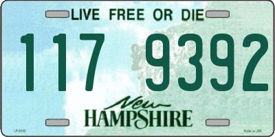 NH license plate 1179392