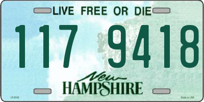 NH license plate 1179418
