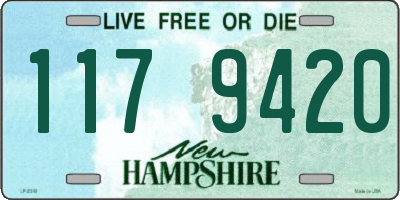 NH license plate 1179420