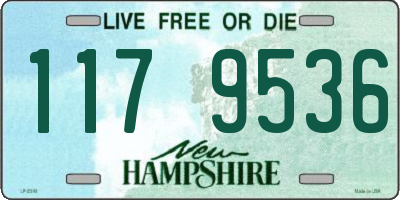NH license plate 1179536