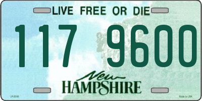 NH license plate 1179600