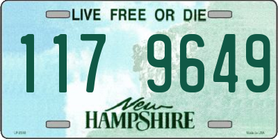 NH license plate 1179649