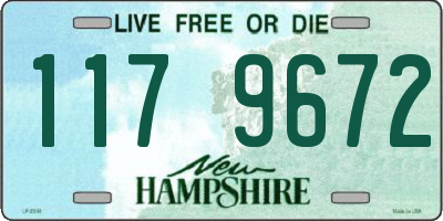 NH license plate 1179672