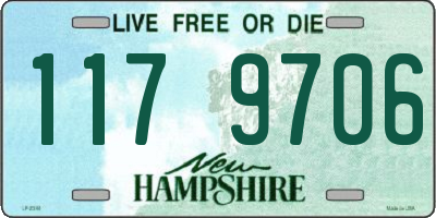 NH license plate 1179706