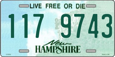 NH license plate 1179743