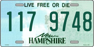 NH license plate 1179748