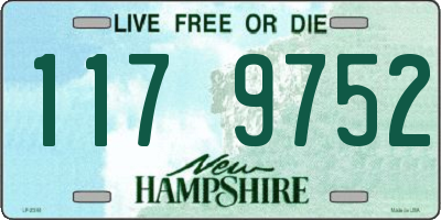 NH license plate 1179752