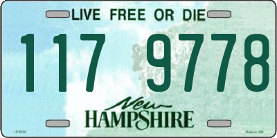 NH license plate 1179778