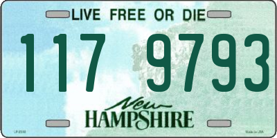 NH license plate 1179793
