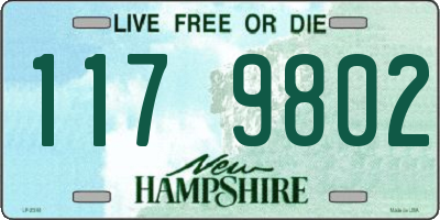 NH license plate 1179802