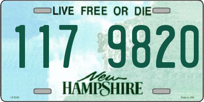 NH license plate 1179820