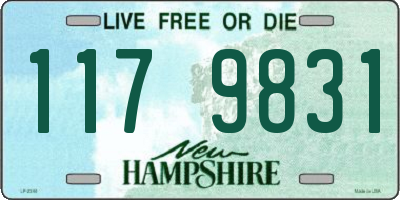 NH license plate 1179831