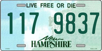 NH license plate 1179837