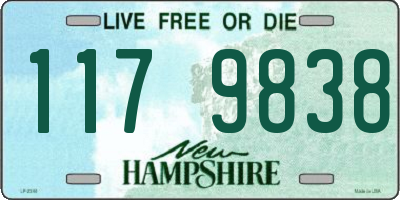 NH license plate 1179838