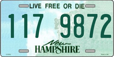 NH license plate 1179872