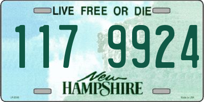 NH license plate 1179924