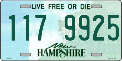 NH license plate 1179925