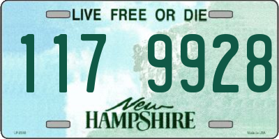 NH license plate 1179928