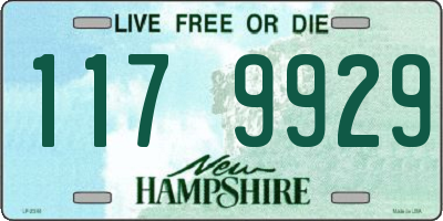 NH license plate 1179929