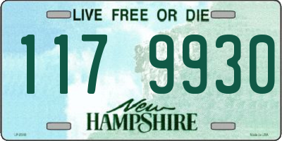 NH license plate 1179930