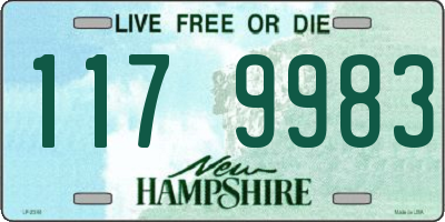 NH license plate 1179983