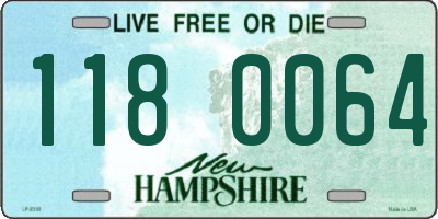 NH license plate 1180064