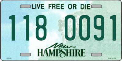 NH license plate 1180091