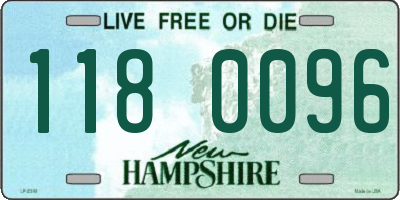 NH license plate 1180096