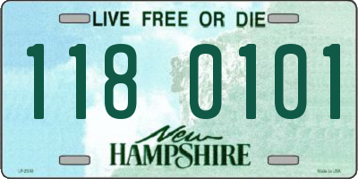NH license plate 1180101