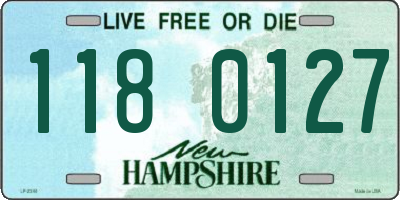 NH license plate 1180127