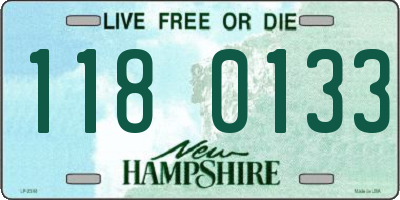 NH license plate 1180133