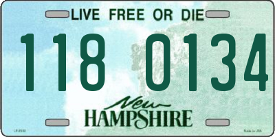 NH license plate 1180134