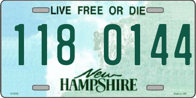 NH license plate 1180144