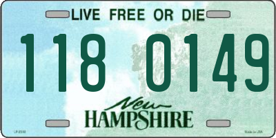NH license plate 1180149