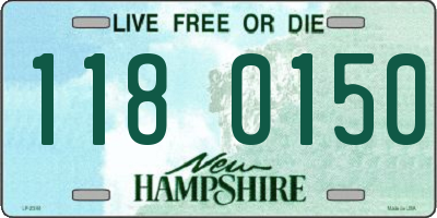 NH license plate 1180150