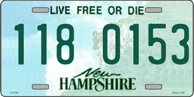 NH license plate 1180153