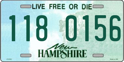 NH license plate 1180156
